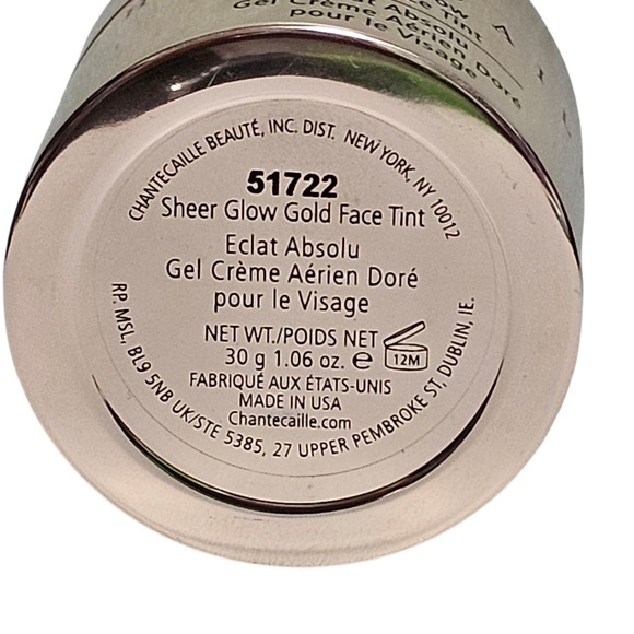 Chantecaille Sheer Glow GOLD Face Tint Eclat Absolu Gel Creme 1.06 oz Full Size - Picture 8 of 11
